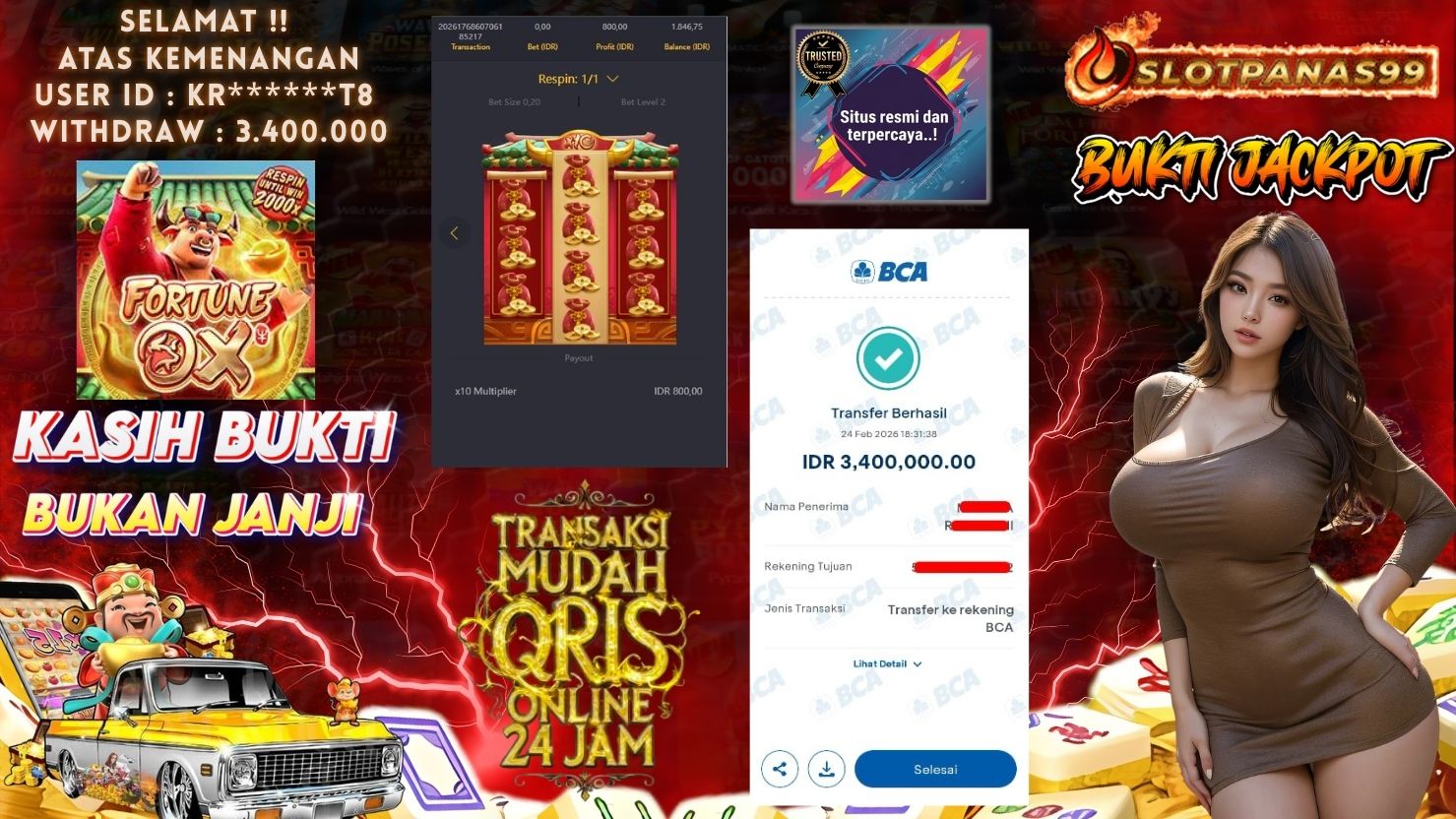 SLOTPANAS99 JACKPOT SLOT FORTUNE OX